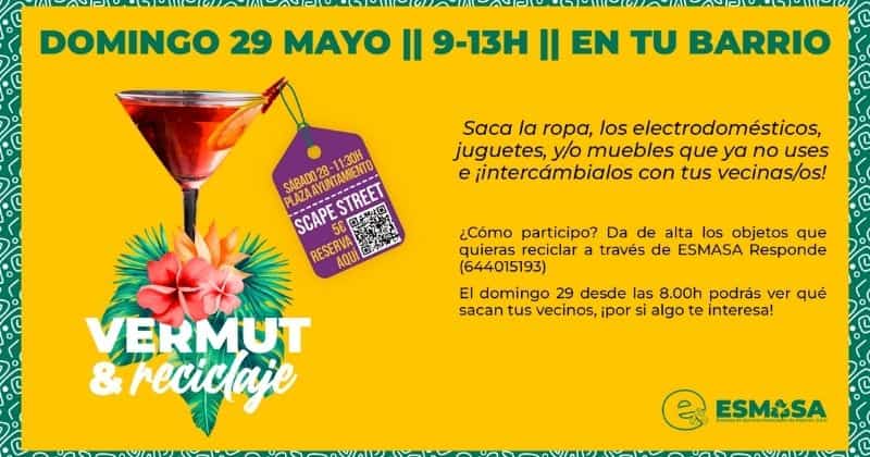 ESMASA invita a los ciudadanos de Alcorcón a reciclar con la iniciativa "Vermut y Reciclaje"