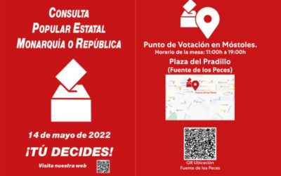 Izquierda Unida y Podemos, apoyan la consulta estatal Monarquía o República del 14 de mayo