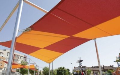 Nuevas pérgolas para dar sombra en espacios públicos de Getafe