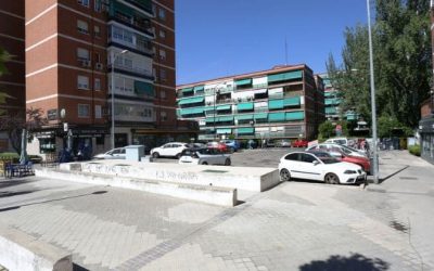 Nueva imagen para la plaza interbloques entre las calles Bureba y Rioja  de Leganes