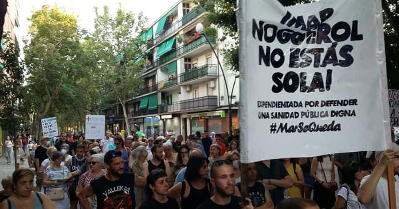 Concentración este viernes en Madrid para apoyar la doctora Mar Noguerol
