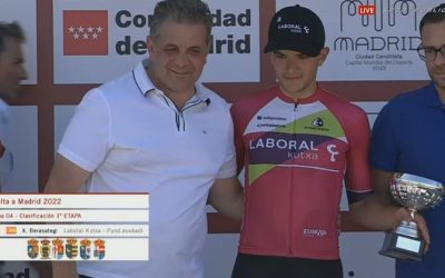 Xabier Berasategui gana en Parla la cuarta etapa de la Vuelta Ciclista a Madrid sub 23