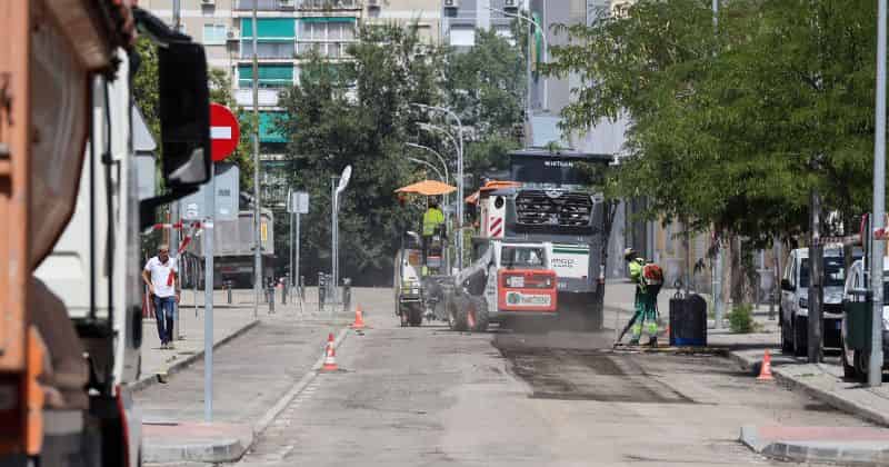 Asfaltadas casi el 60% de las calles previstas por el Gobierno de Móstoles para 2022