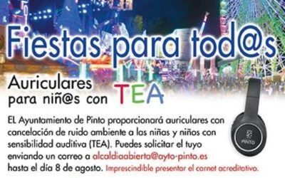 «TE Apuntas», la campaña del Ayuntamiento de Pinto para niñ@s con sensibilidad auditiva