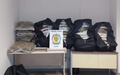 Agentes de la Policía Local de Getafe incautan 60 kilos de marihuana