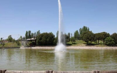 Comienzan las obras de renovación del lago y mejoras del parque de La Alhóndiga