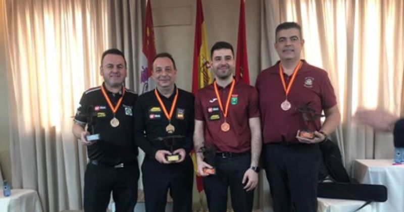 Rubén Fernández, bronce en el Campeonato de España de Billar a 3 bandas
